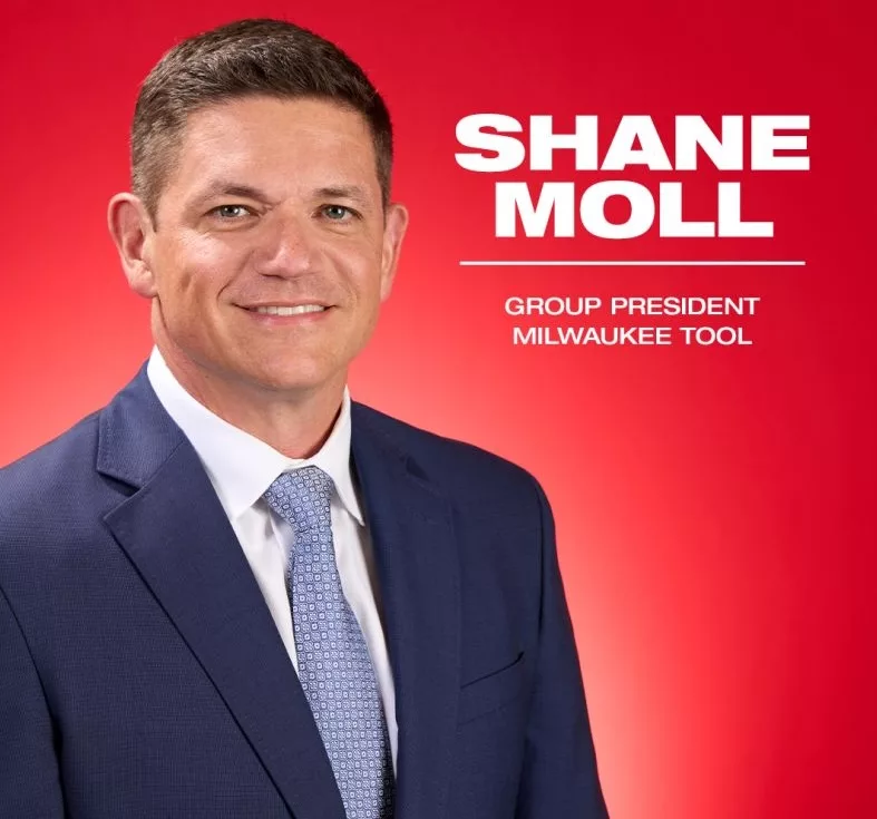Milwaukee Tool announced the appointment of Shane Moll as group president