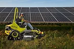 Altoz TFX Tracked Zero-Turn Mower in solar field
