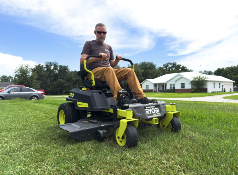 Ryobi ZR3 80V HP Brushless Zero-Turn Mower Review.