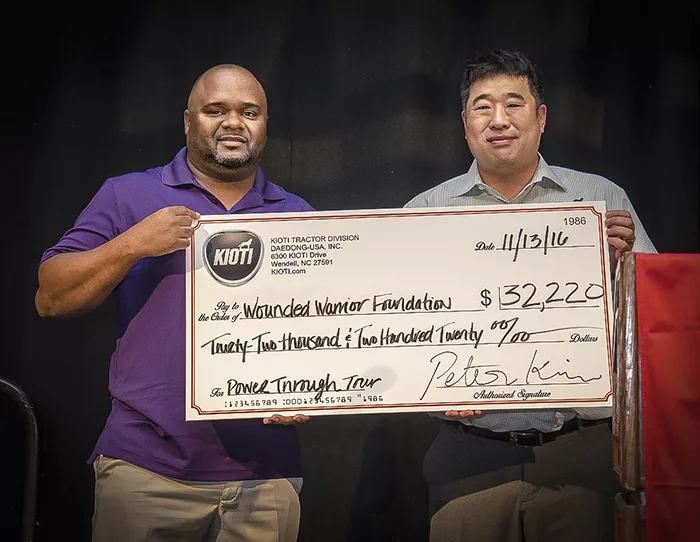 Kioti Wounded Warriors Donation