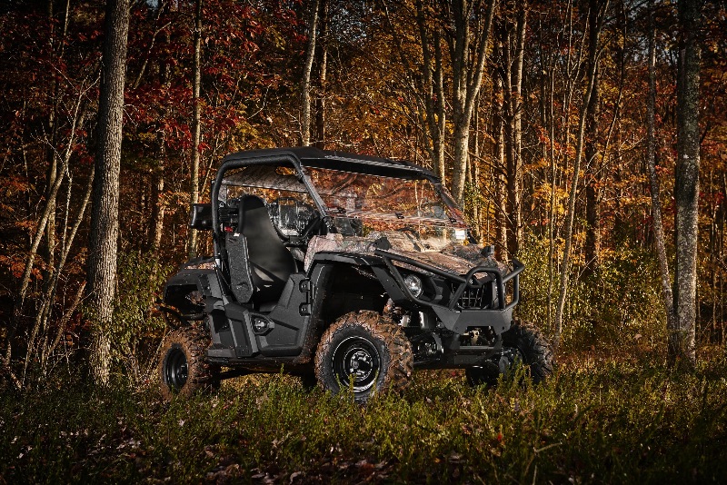 The new Wolverine R-Spec side-by-side vehicle features high-back bucket seats, passenger handholds, extra legroom and full underbody skid plates. Yamaha is offering dealers a 50/50 co-op advertising program to promote sales of this new SxS. 