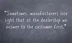 Sometimes manufacturers