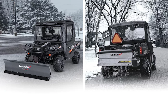 SnowEx UTV Mid-Duty Plow & Stainless Steel Drop Spreader
