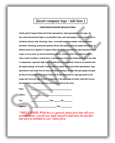 Video Release Form
