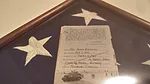 Harold Brannon and US flag